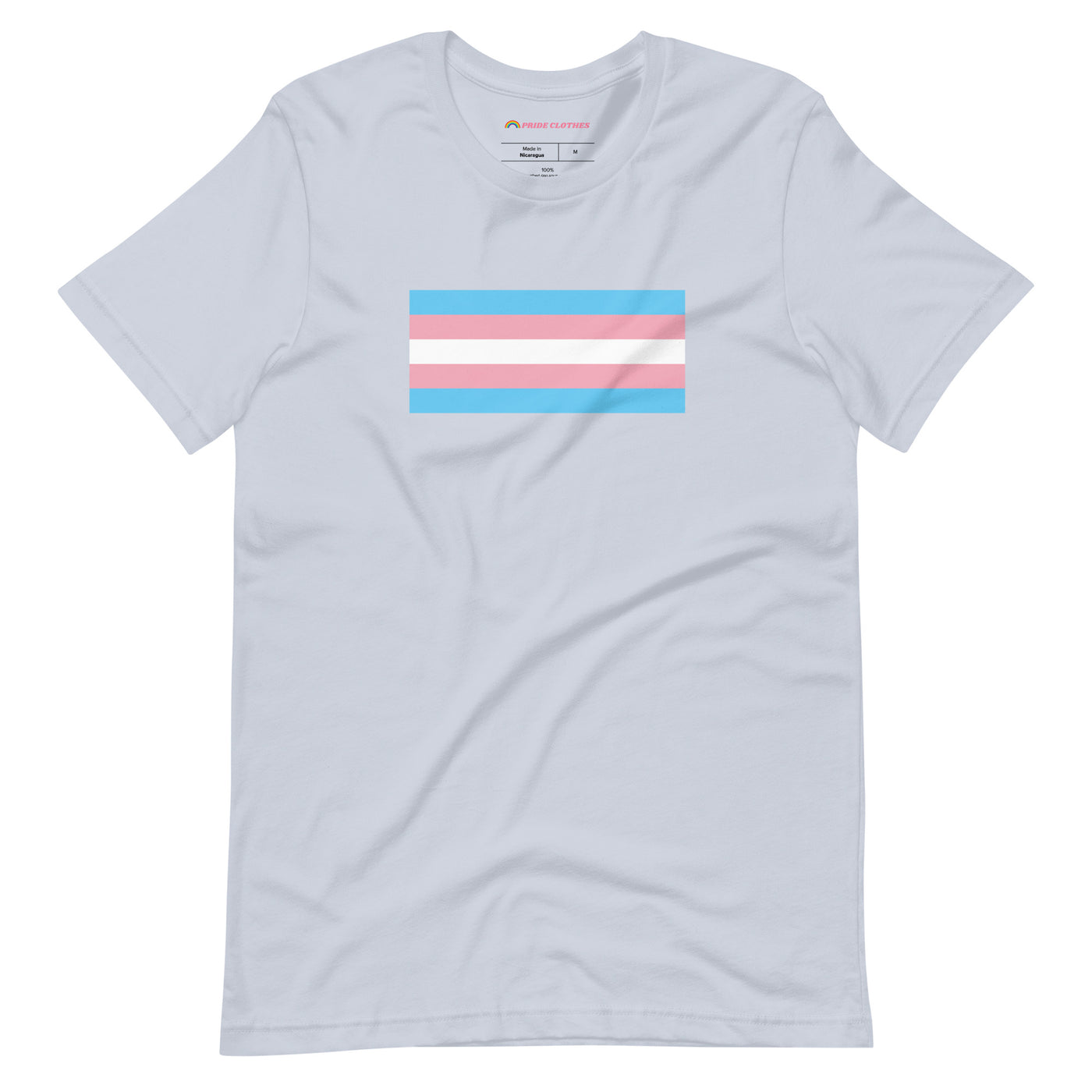 PrideClothes - Transgender Pride Flag T-Shirt - Light Blue