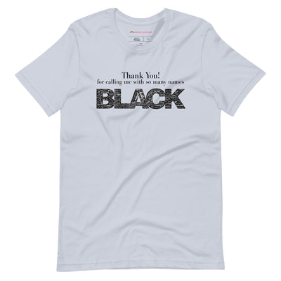 Pride Clothes - Thank You! Proud To Be Black TShirt - Light Blue