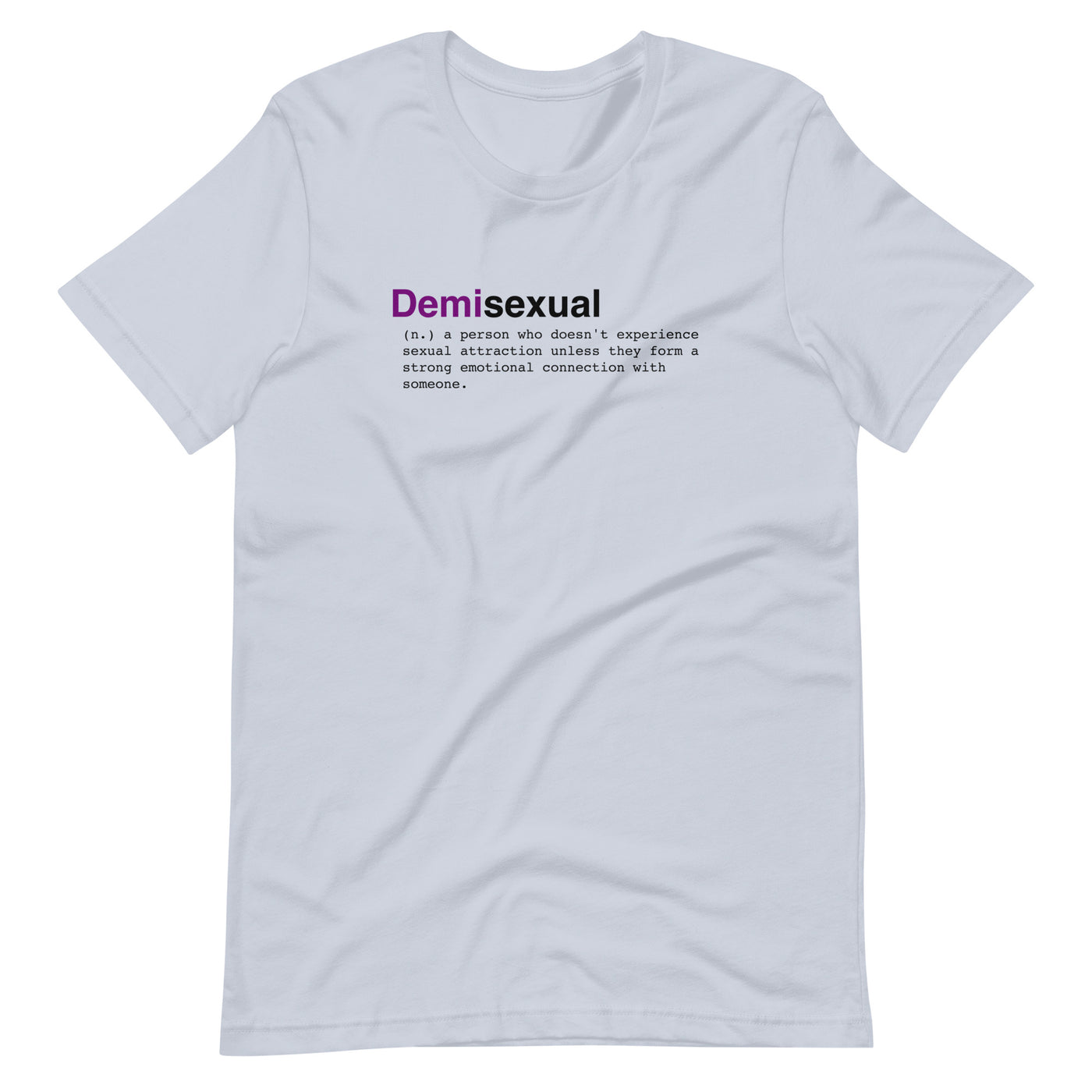 Pride Clothes - Definition of Demisexual Shirt - Light Blue