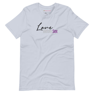 Pride Clothes - Love Before Sex Demisexual T-Shirt - Light Blue