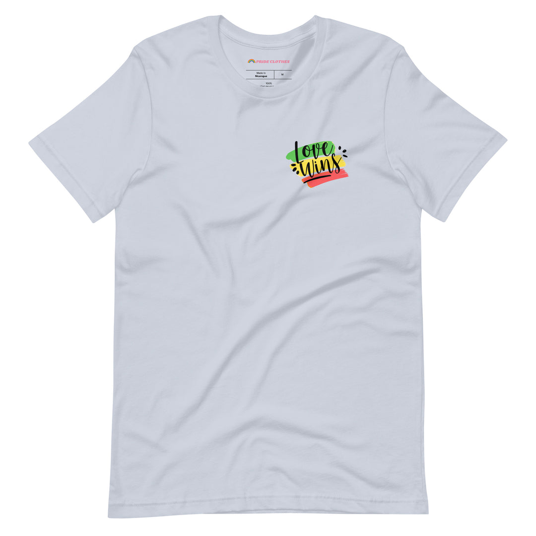 Pride Clothes - Love Wins LGBTQ+ Pride Shirt - Light Blue