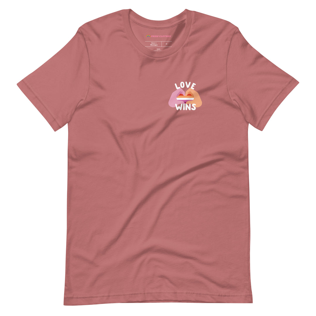 Pride Clothes - Celebrate Your Truth Lesbian Merch Love Wins T-Shirt - Mauve