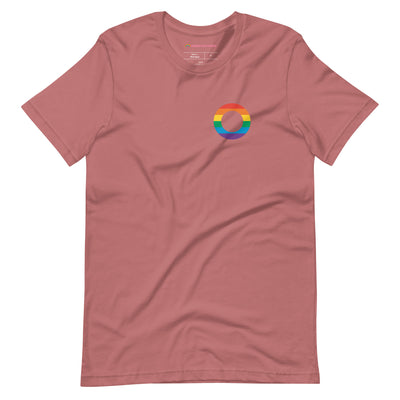 Pride Clothes - Love in Full Spectrum Asexual Pride Supporter T-Shirt - Mauve