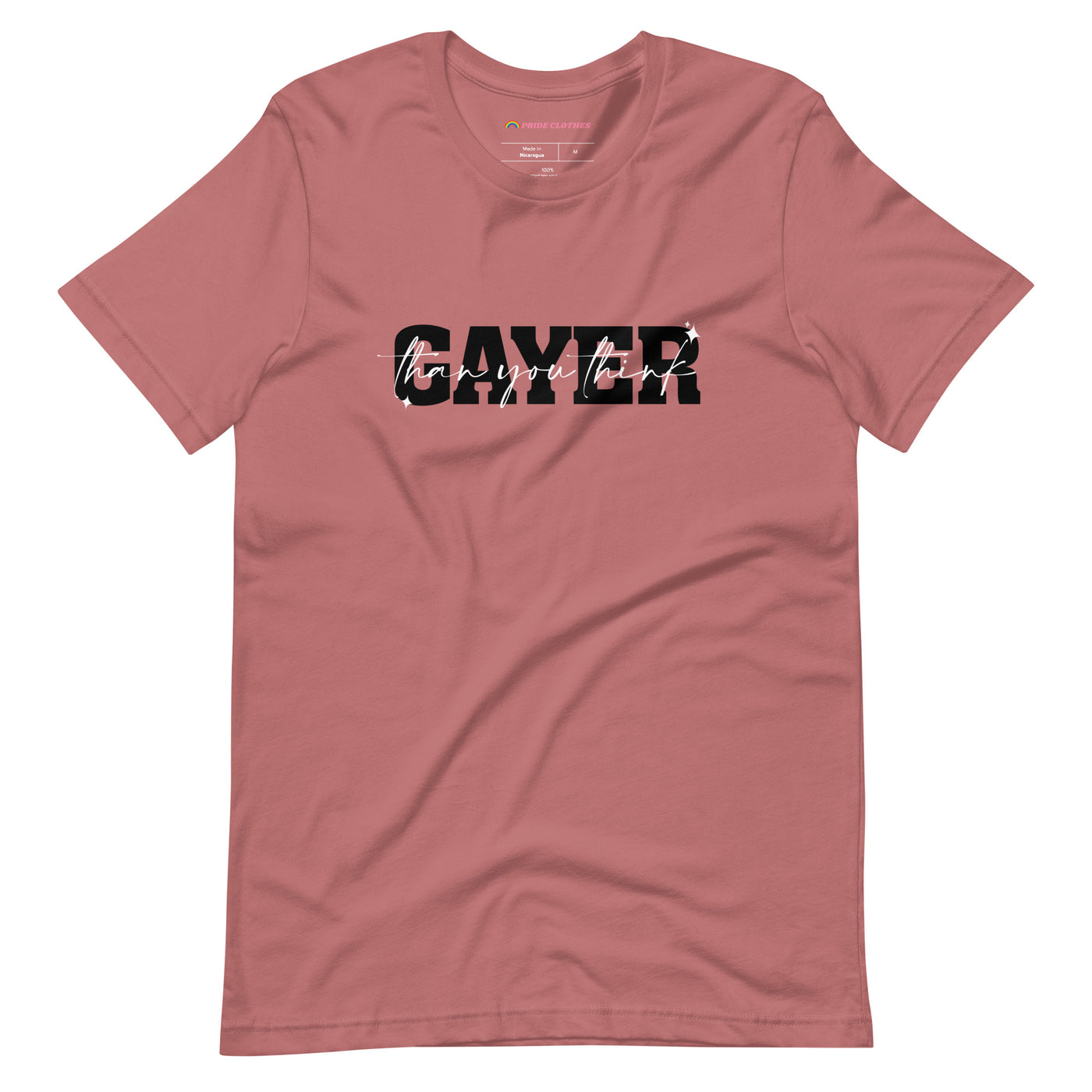 Pride Clothes - Hands Up in the Air and Show That Your Gayer T-Shirt - Mauve