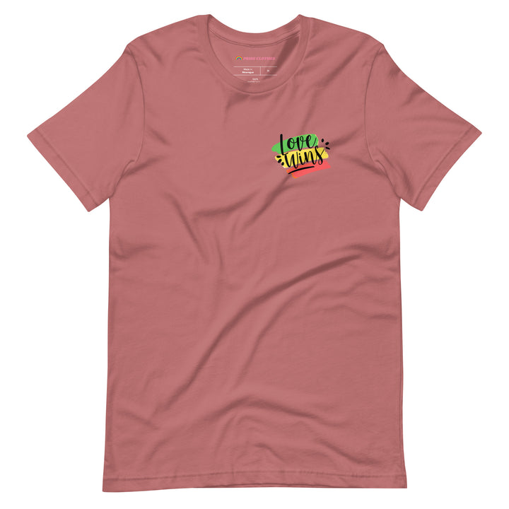 Pride Clothes - Love Wins LGBTQ+ Pride Shirt - Mauve