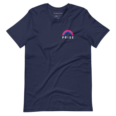 Pride Clothes - I Love Both Bisexual Pride Rainbow TShirt - Navy