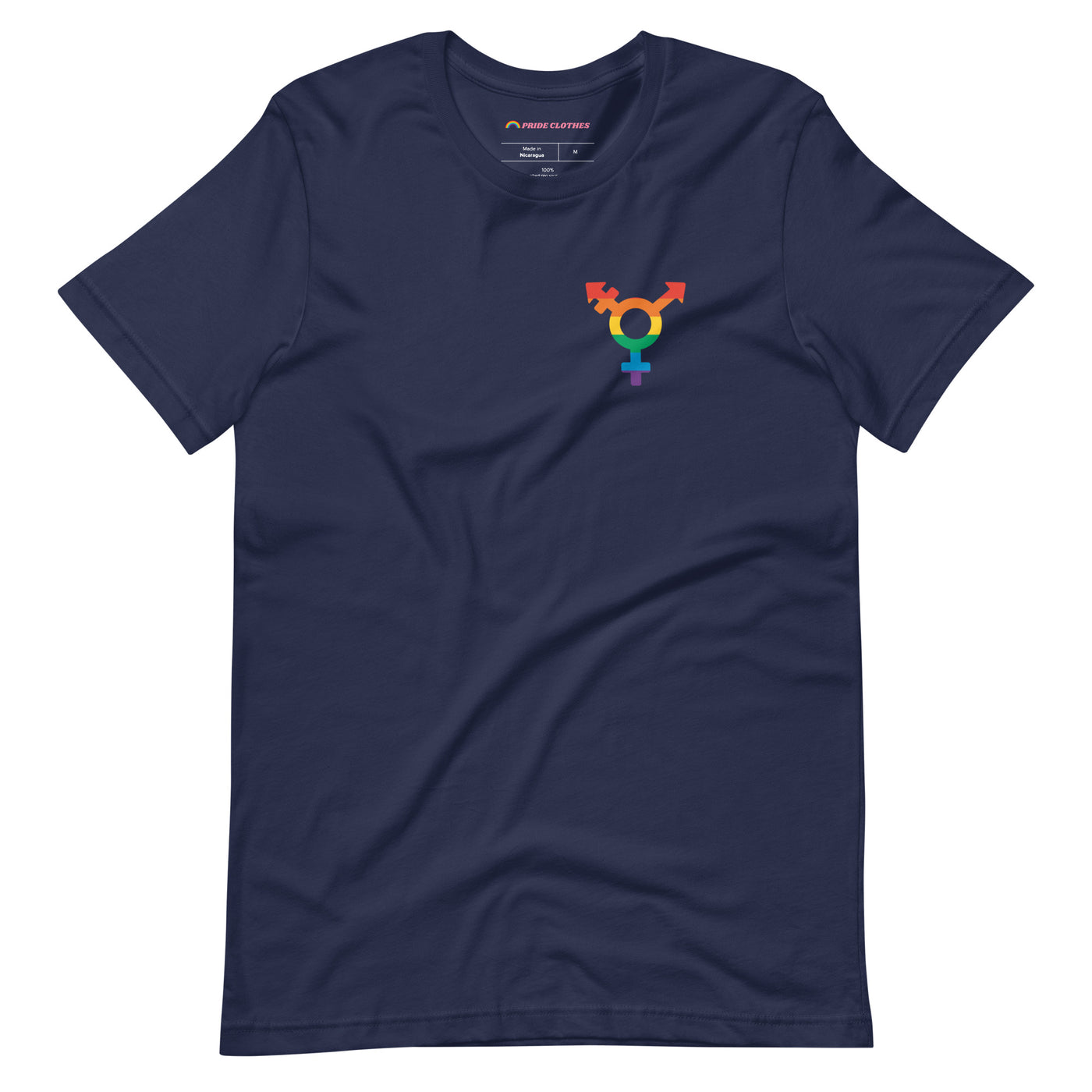 PrideClothes - Trans Pride Colors Symbol Shirt - Navy