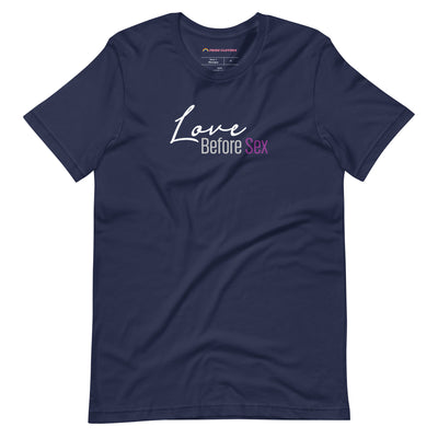 Pride Clothes - Love Before Sex Demisexual T-Shirt - Navy