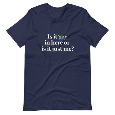 Pride Clothes - Clear the Air and Let It Be Clear Pride Attire T-Shirt - Navy