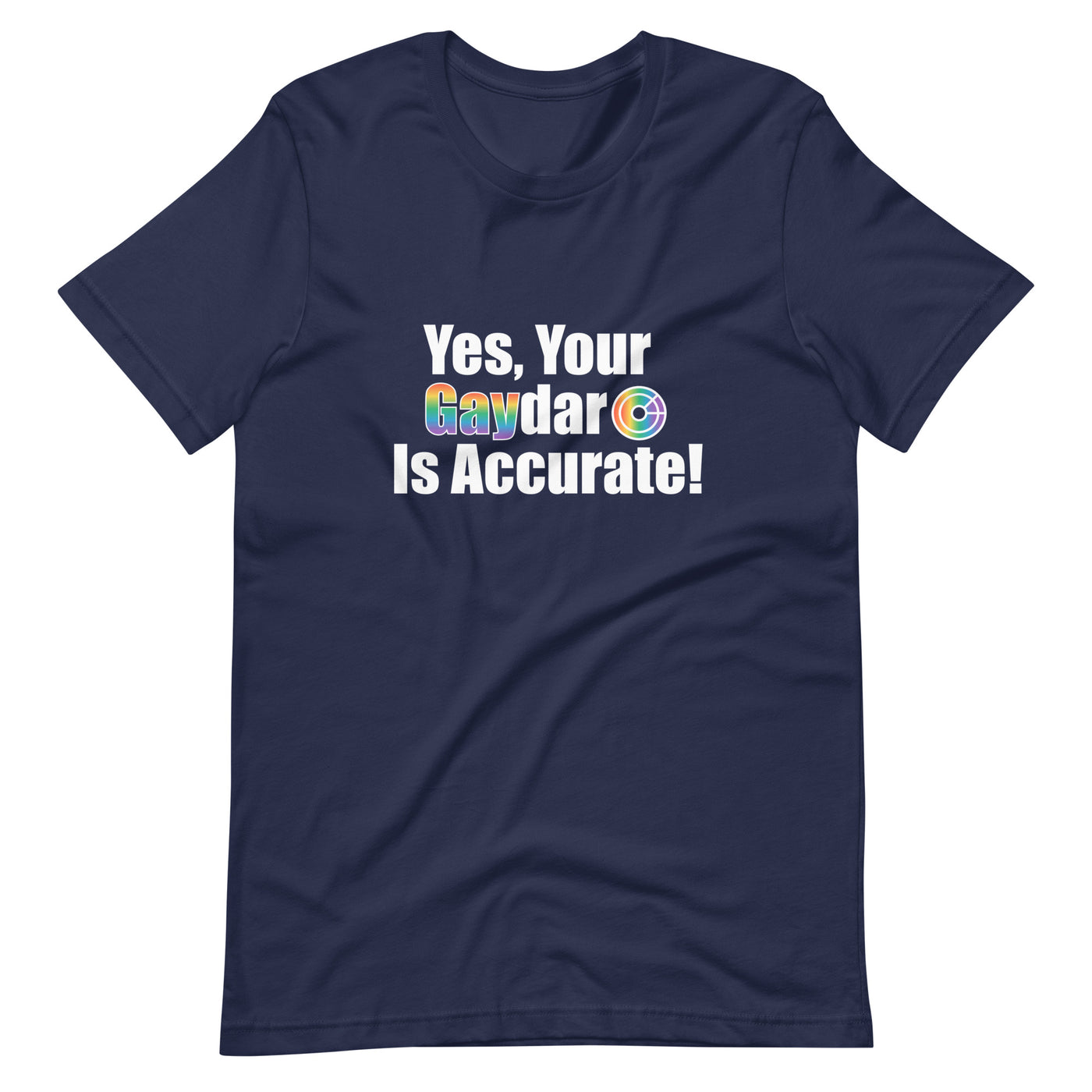 Pride Clothes - Light Every Gaydar Near and Far Gaypride Apparel TShirt - Navy