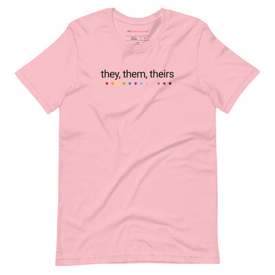 Nonbinary Pride They Them Theirs Pronouns T-Shirt