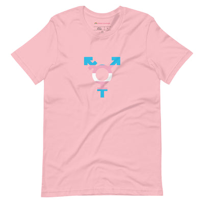 Pride Clothes - Authentic and Beautiful Trans Pride Flag Symbol T-Shirt - Pink