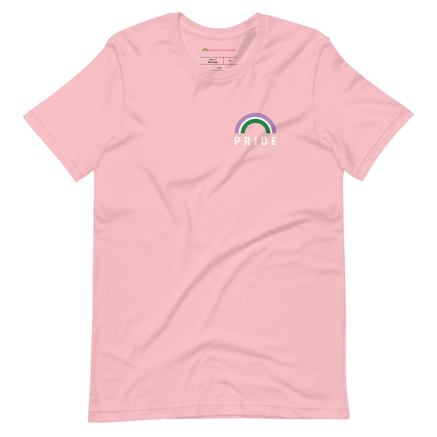 Pride Clothes - Nonbinary Genderqueer Rainbow Pride Shop T-Shirt - Pink