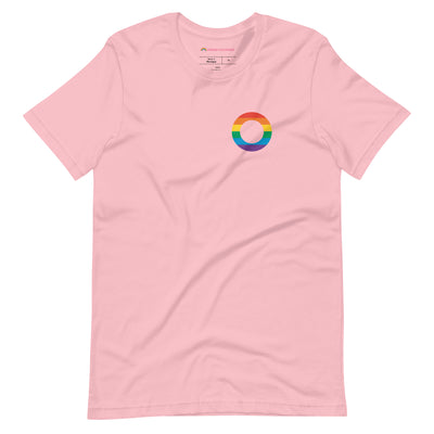 Pride Clothes - Love in Full Spectrum Asexual Pride Supporter T-Shirt - Pink