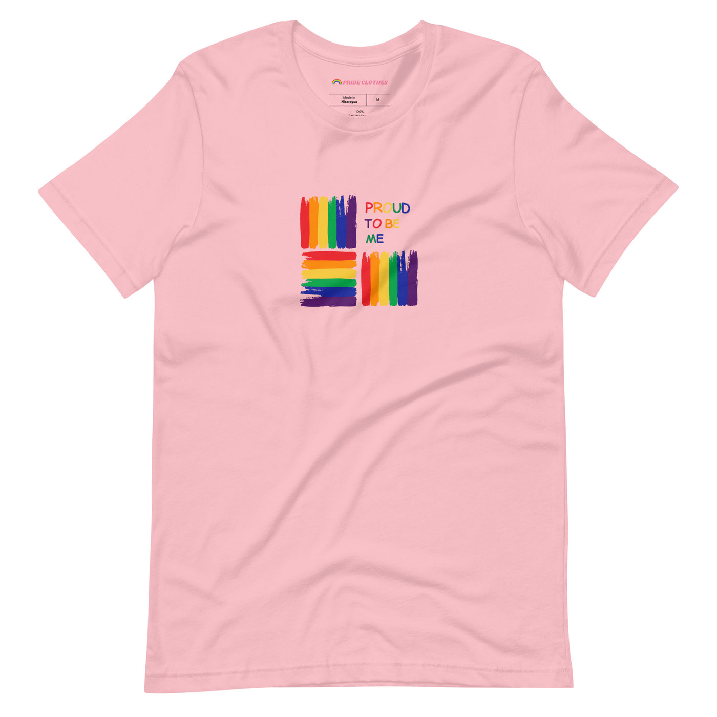 Pride Clothes - Around the Block Proud to Be Me Rainbow Pride T-Shirt - Pink