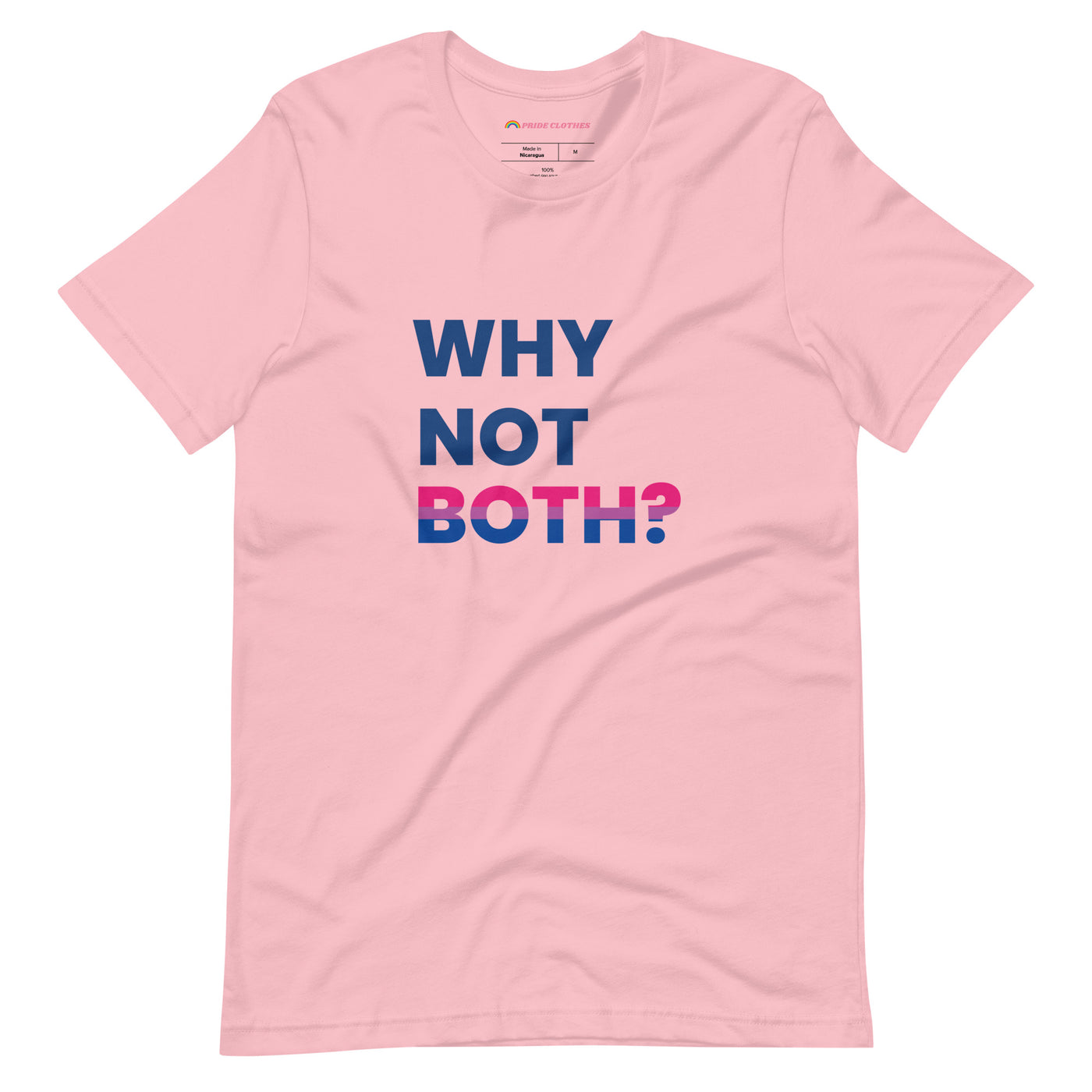 Pride Clothes - Why Limit Yourself to One Why Not Both BI Pride T-Shirt - Pink