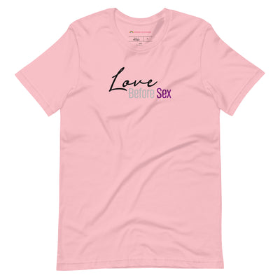 Pride Clothes - Love Before Sex Demisexual T-Shirt - Pink