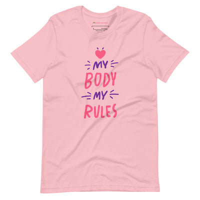 Pride Clothes - My Body My Rules T-Shirt - Pink