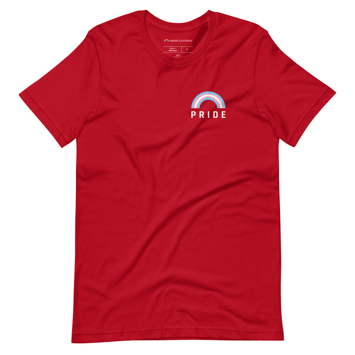 Pride Clothes - Transgender Rainbow Trans Pride T-Shirt - Red