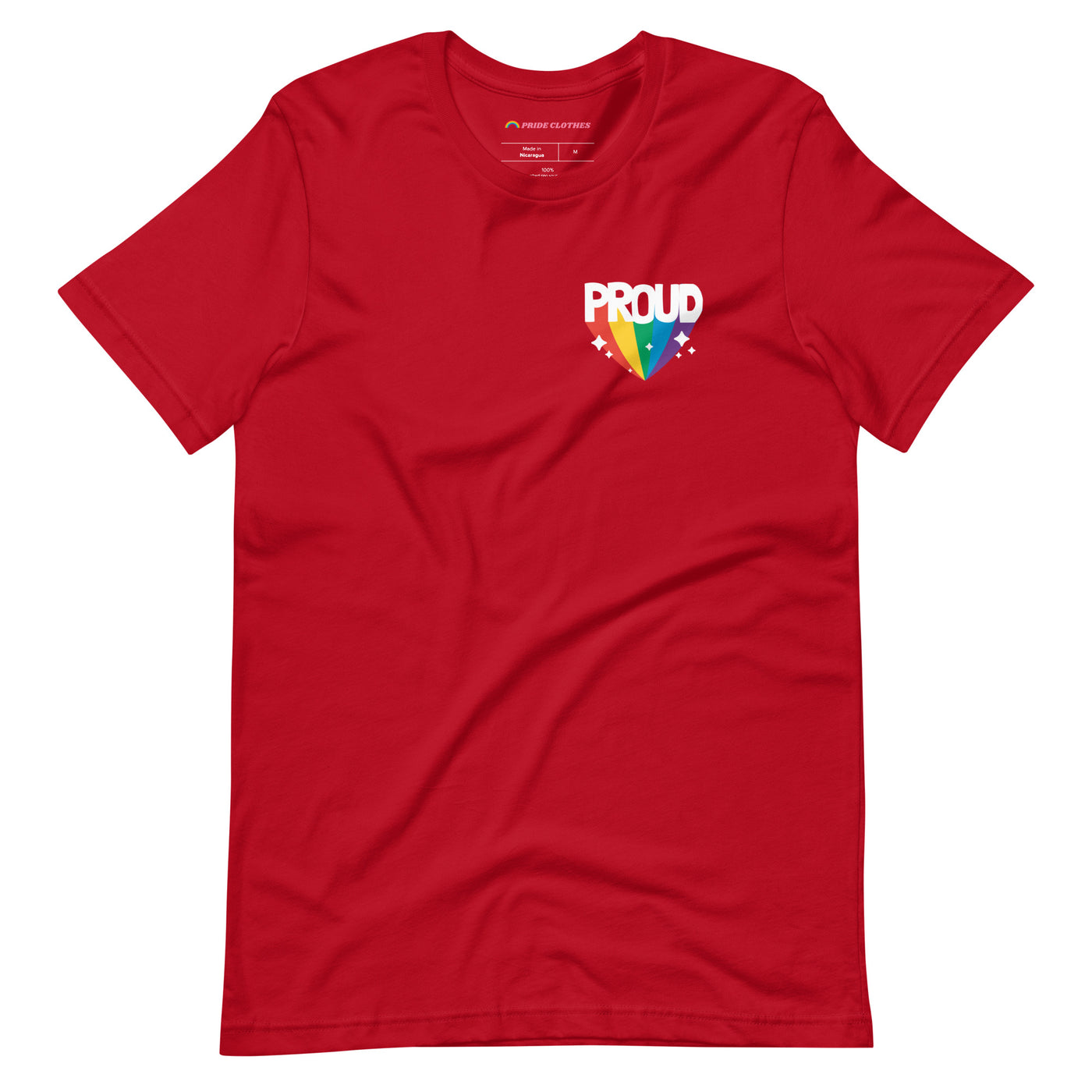 Pride Clothes - Proud of My True Rainbow Colors Gay Pride T-Shirt - Red