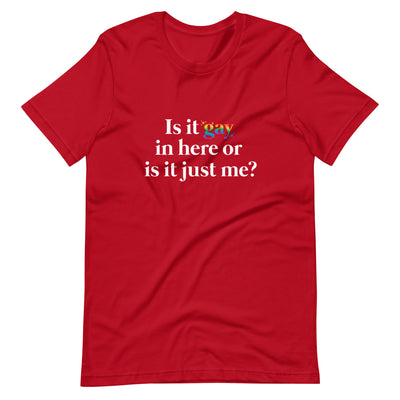 Pride Clothes - Clear the Air and Let It Be Clear Pride Attire T-Shirt - Red