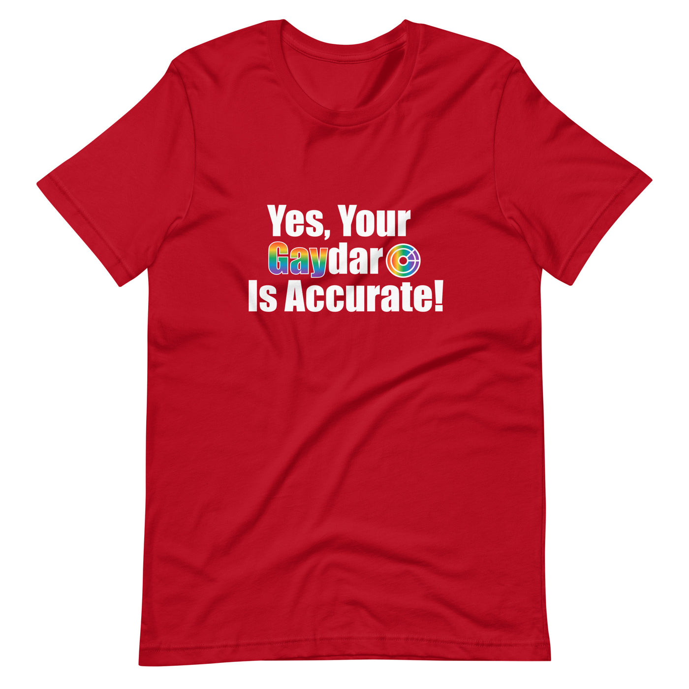 Pride Clothes - Light Every Gaydar Near and Far Gaypride Apparel TShirt - Red