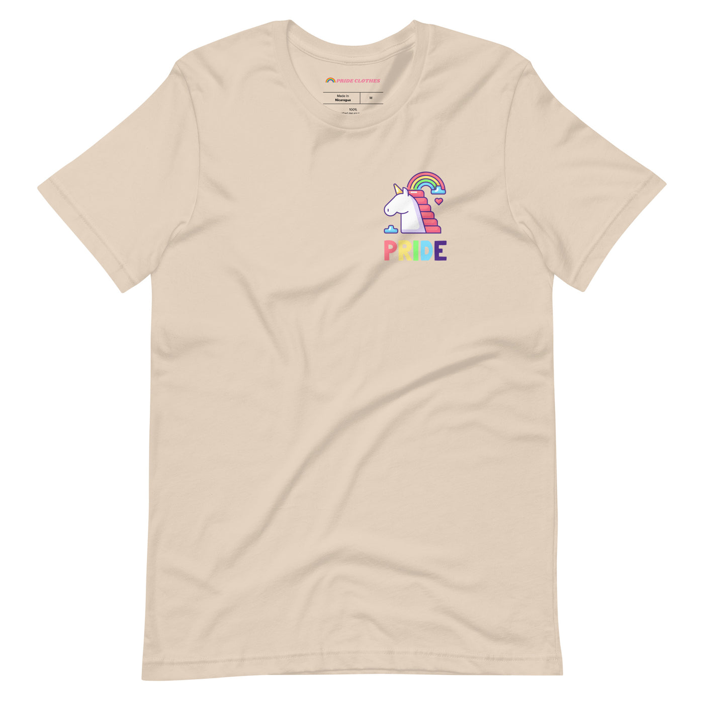 Pride Clothes - Unicorn Magic in the Air Charming Unicorn Pride TShirt - Soft Cream