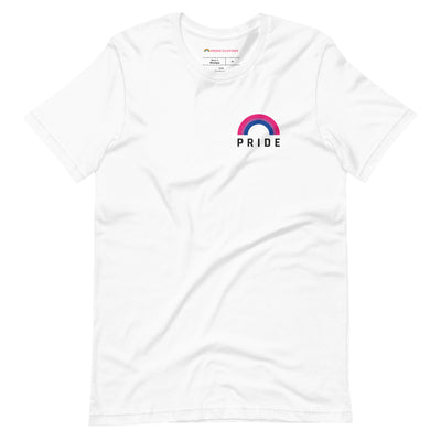 Pride Clothes - I Love Both Bisexual Pride Rainbow TShirt - White