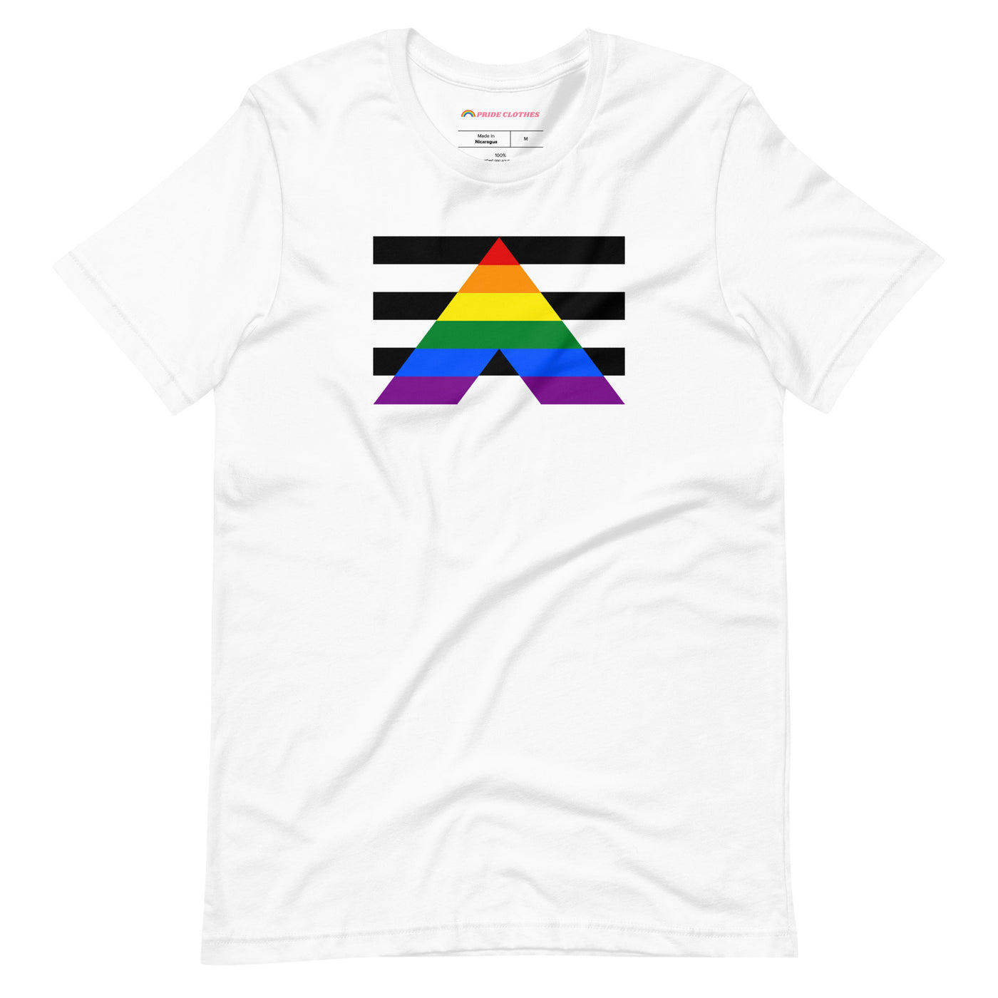 Pride Clothes - Admirable and Faithful Straight Ally Pride T-Shirt - White