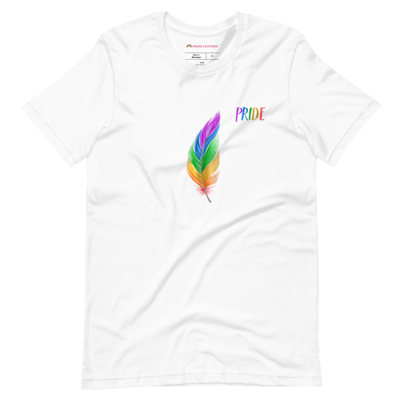 Pride Clothes - A Pride Feather Shirt That Can Make You Look and Feel Your Best - White
