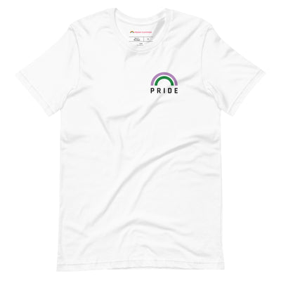 Pride Clothes - Nonbinary Genderqueer Rainbow Pride Shop T-Shirt - White