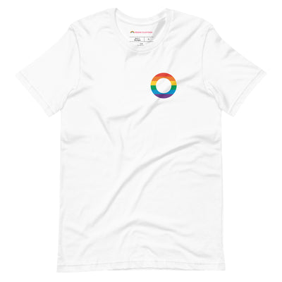 Pride Clothes - Love in Full Spectrum Asexual Pride Supporter T-Shirt - White