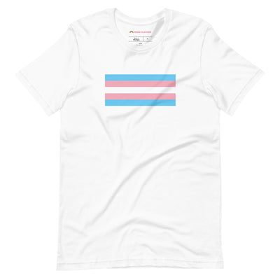 PrideClothes - Transgender Pride Flag T-Shirt - White