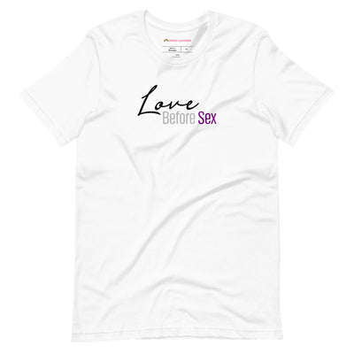 Pride Clothes - Love Before Sex Demisexual T-Shirt - White