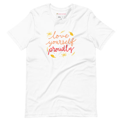 Pride Clothes - Pride Starts with Self-Love Yourself Proudly T-Shirt - White