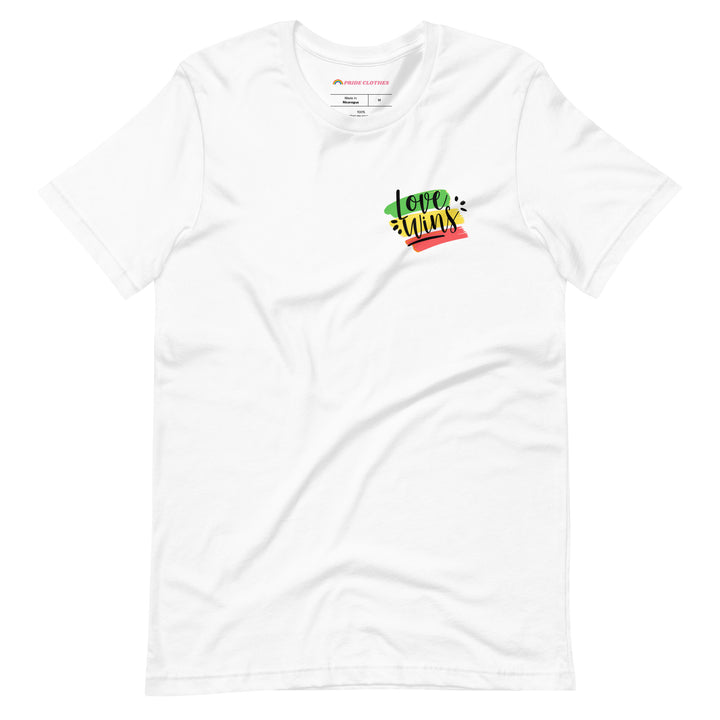 Pride Clothes - Love Wins LGBTQ+ Pride Shirt - White