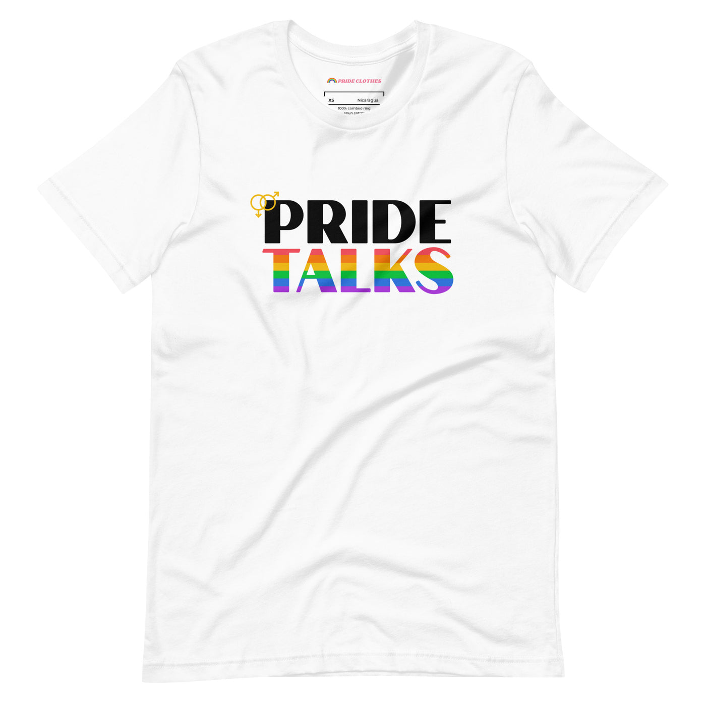 Pride Clothes - Pride Talks Pride T-Shirt - White