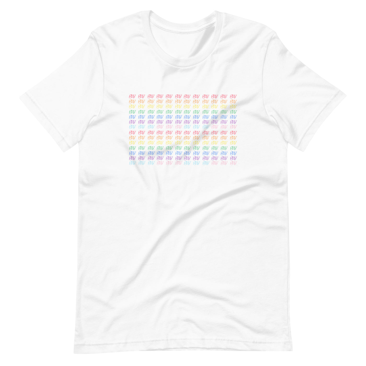 Pride Clothes - Remarkably Unique Typewriter Font Gay Pride T-Shirt - White