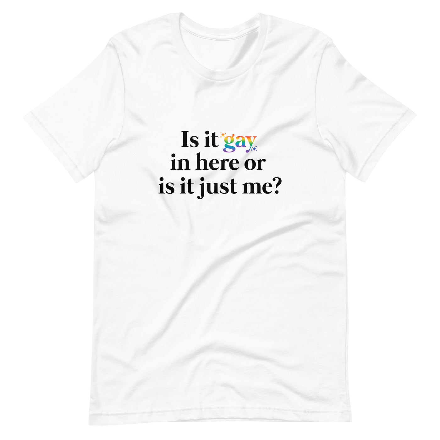 Pride Clothes - Clear the Air and Let It Be Clear Pride Attire T-Shirt - White