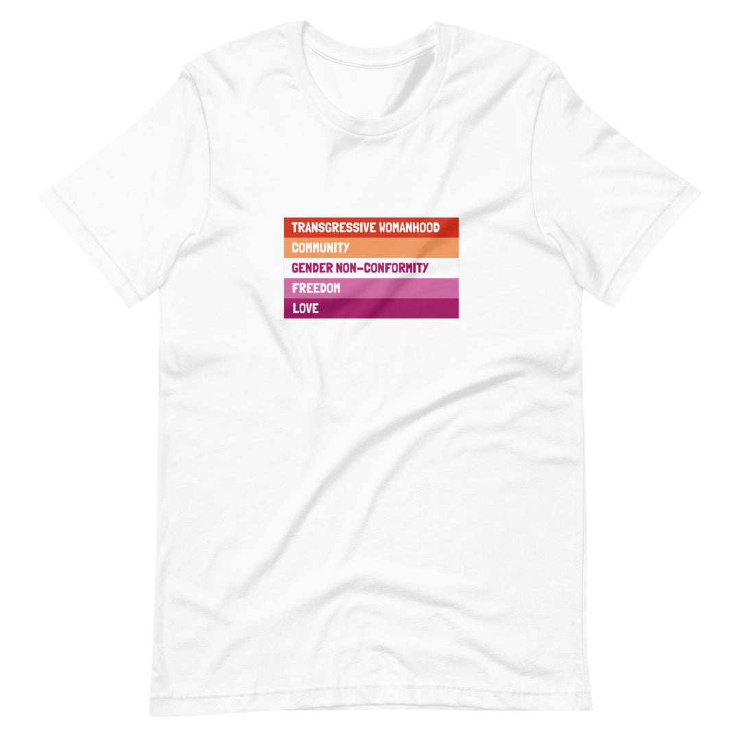Let Your Voice Be Heard LGBT+ Lesbian Pride Flag TShirt