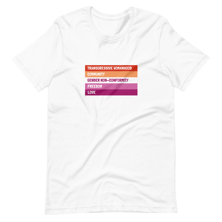 Let Your Voice Be Heard LGBT+ Lesbian Pride Flag TShirt