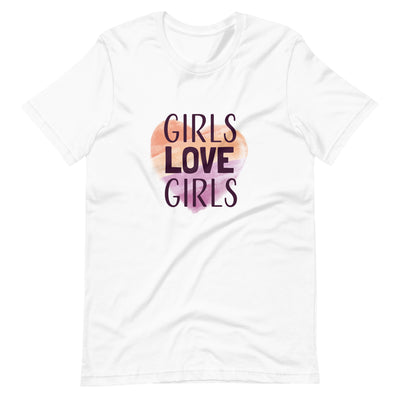 Girls Love Girls Lesbian Pride Flag Colors T-Shirt