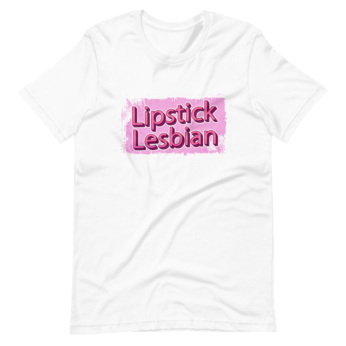 Pride Clothes - Gorgeously Girly & Irresistible Lipstick Lesbian Tshirt - White