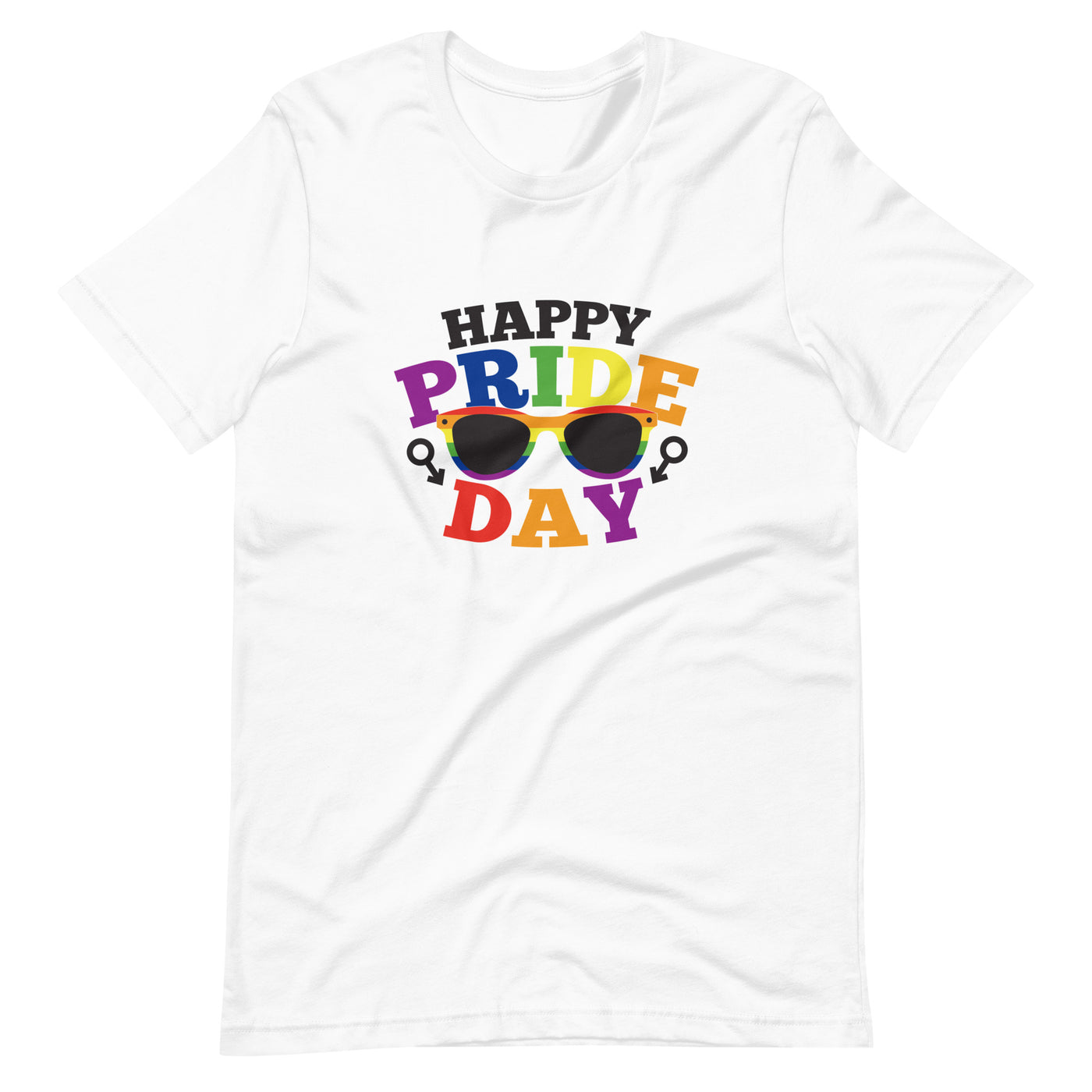 Pride Clothes - Cool as Every Shade of Color Happy Pride Day T-Shirt - White
